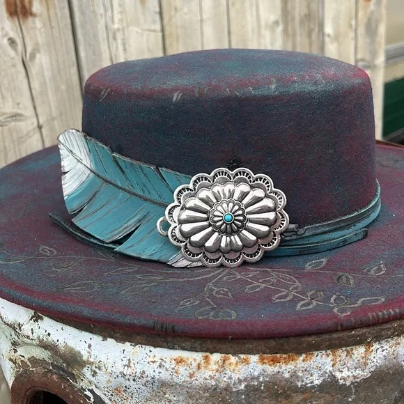 Bohemian feather hat - Picture 5 of 9